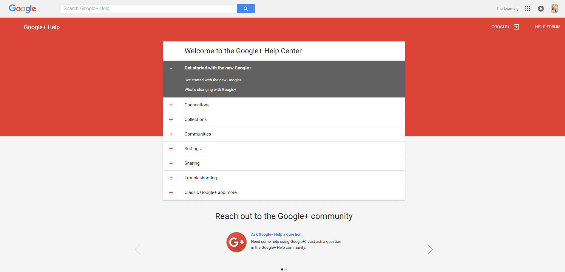 Google+ Help