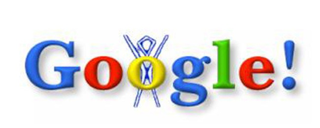 1st google doodle
