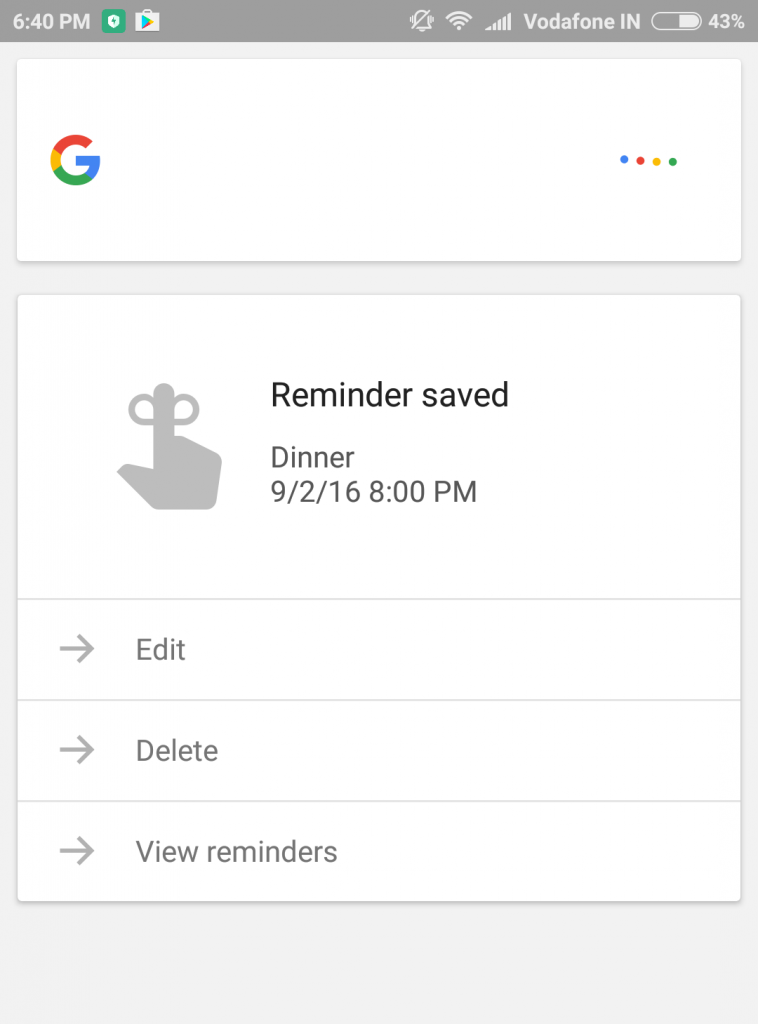 google apps reminder