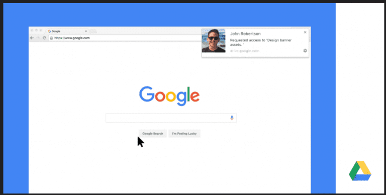 Google drive will send google drive notifications to its users.