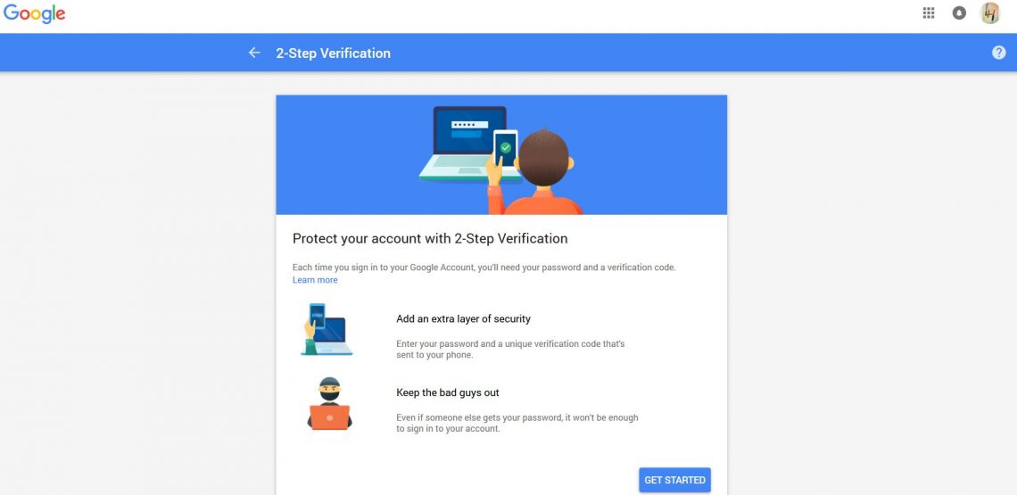 Enable 2 step verification without your phone - The Learning Hub