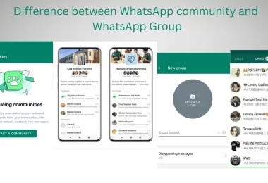 difference between WhatsApp community and group