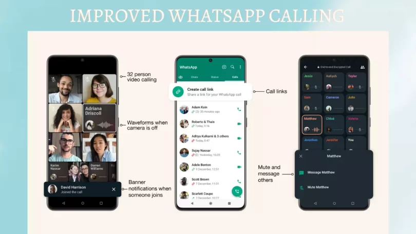 improved whatsapp calling